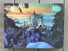 Vintage 1994 MB Big Ben 1000 Piece Puzzle Neuschwanstein Castle Germany