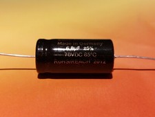 1 x MUNDORF Elko glatt 6,8µf 70 VDC Audio Kondensator 1 capacitor ecap plain