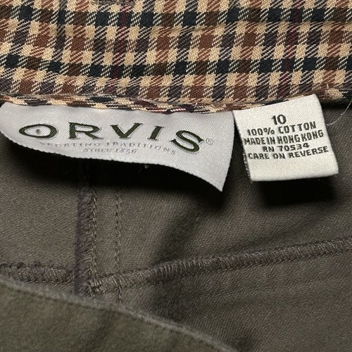 Orvis Damen schwere doppelt angeraute 100 % Baumwolle Hose olivgrün Gr. 10 Hongkong - Bild 5 von 7