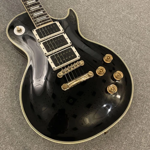 Greco EG600PB Les Paul Black Electric Guitar W/Hard Case Shipping From Japan