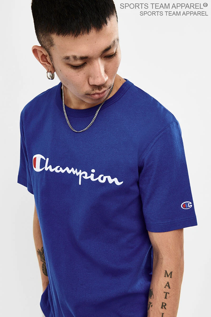 Champion Men's Jersey T-Shirt Classic Fit with Script Logo