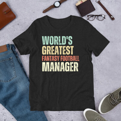 World's Okayest Fantasy Football Manager Funny Team Manager t-shirt
