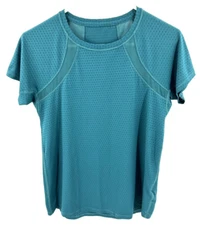 Athleta Short Sleeve Top Womens Size XS Chi Dot Mesh Train Tee Shirt Athletic