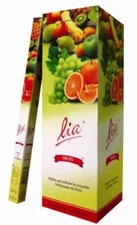 Lia Brand Fragrant Charcoal Incense Sticks Fruits Square packs - 200 Sticks