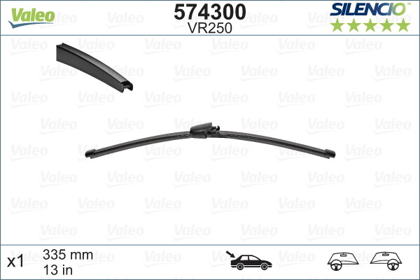 574300 VALEO Wiper Blade for SEAT,SKODA,VW