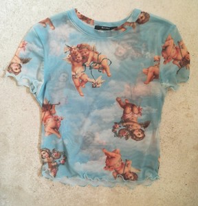 bershka angel t shirt