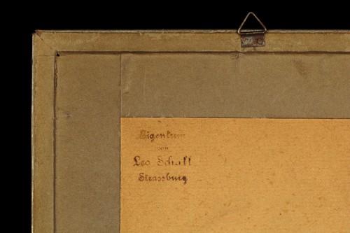 Vintage Oil Painting Leo Schall, Alsace Strasbourg 1936 / Naive Art - Picture 6 of 6