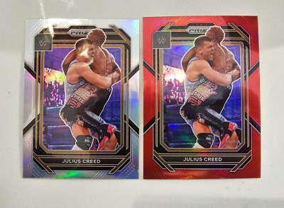 2023 Panini WWE Prizm Julius Creed RED Prizm 16/299 + SILVER | eBay
