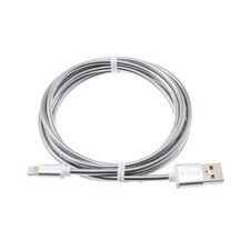For iPhone 5 6S 7 8 Plus 6ft Metal USB Cable Charger Cord Power Wire Long Sync