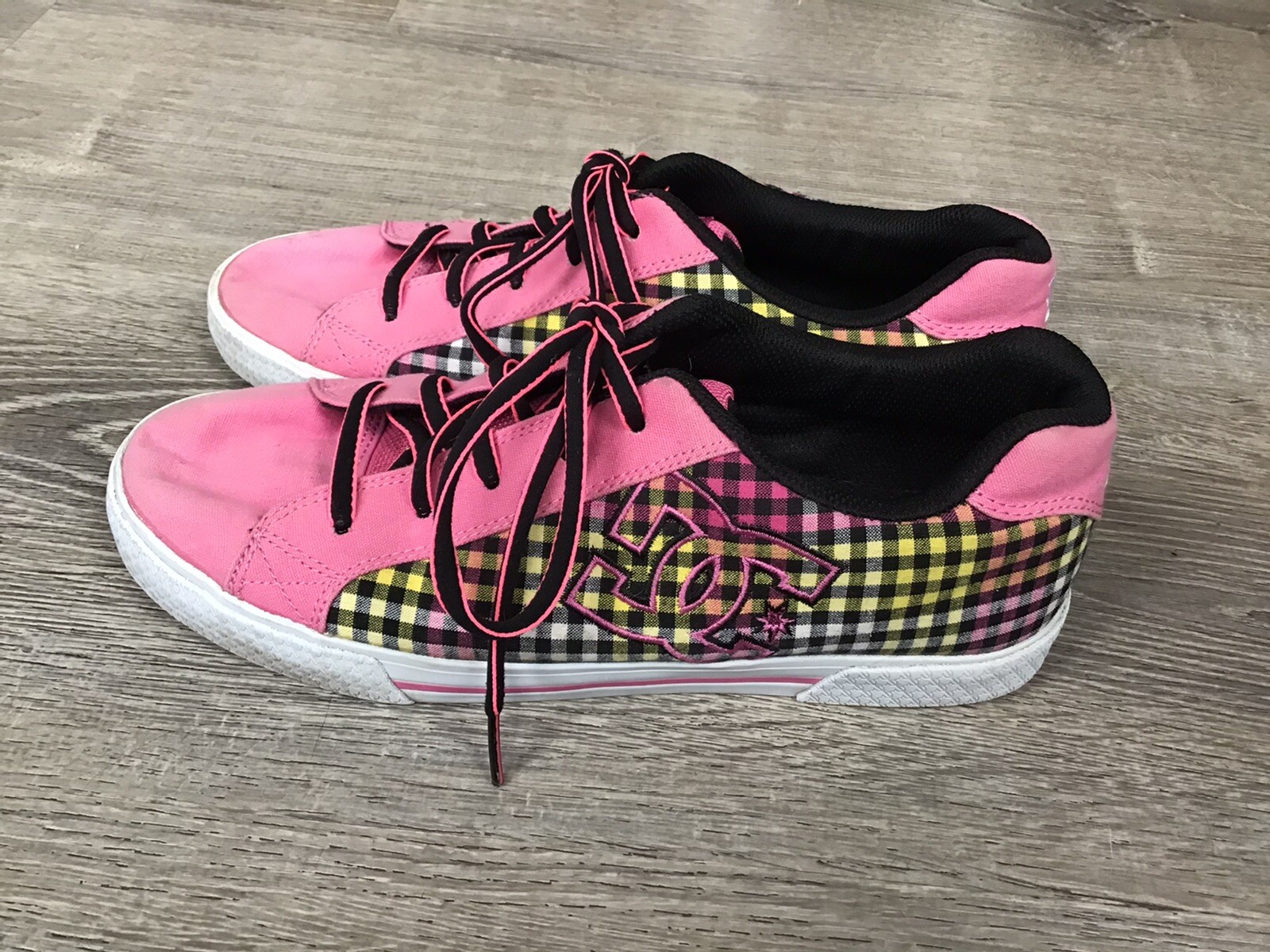 DC Skate Shoes Vintage Charlotte Black/Pink 303078 Wo… Gem