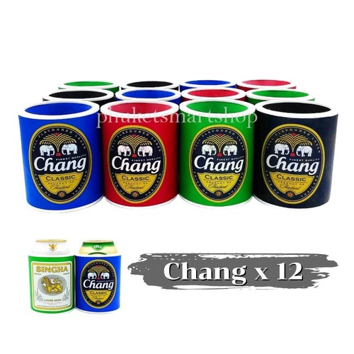 Beer Can Insulator Foam Cooler Holder Vest Keep Cool Singha Chang Free Ship - Picture 8 of 23