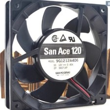 Sanyo 9G1212A406 12V 0.40A 12CM 12025 2-Wire Cooling Fan