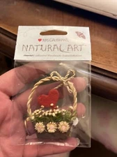 Mrs. Grossman's Natural Art Self adhesive Handmade Embellishment Flower Brasket