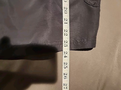 Fishworks Shorts Size 44 * Black Fishing Utility Cargo Pockets Nylon Lightweight - Picture 10 of 12