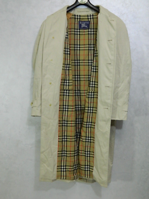 Burberrys Nova Check Classic Vintage Trench Coat Made in England 