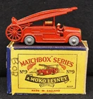 MOKO LESNEY MATCHBOX 1-75 Series #9 Dennis Fire Engine With Original BOX 1959