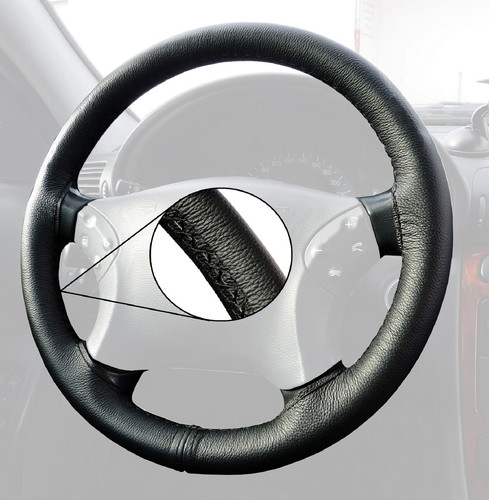 Lenkradhülle Lenkradbezug Leder Lenkrad Bezug für Mercedes Benz W210 Bj.95-99 - Picture 5 of 10