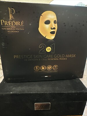 2in1 PRESTIGE SKIN CARE GOLD FACE MASK | 16 OXYGEN & CELL RENEWAL MASKS