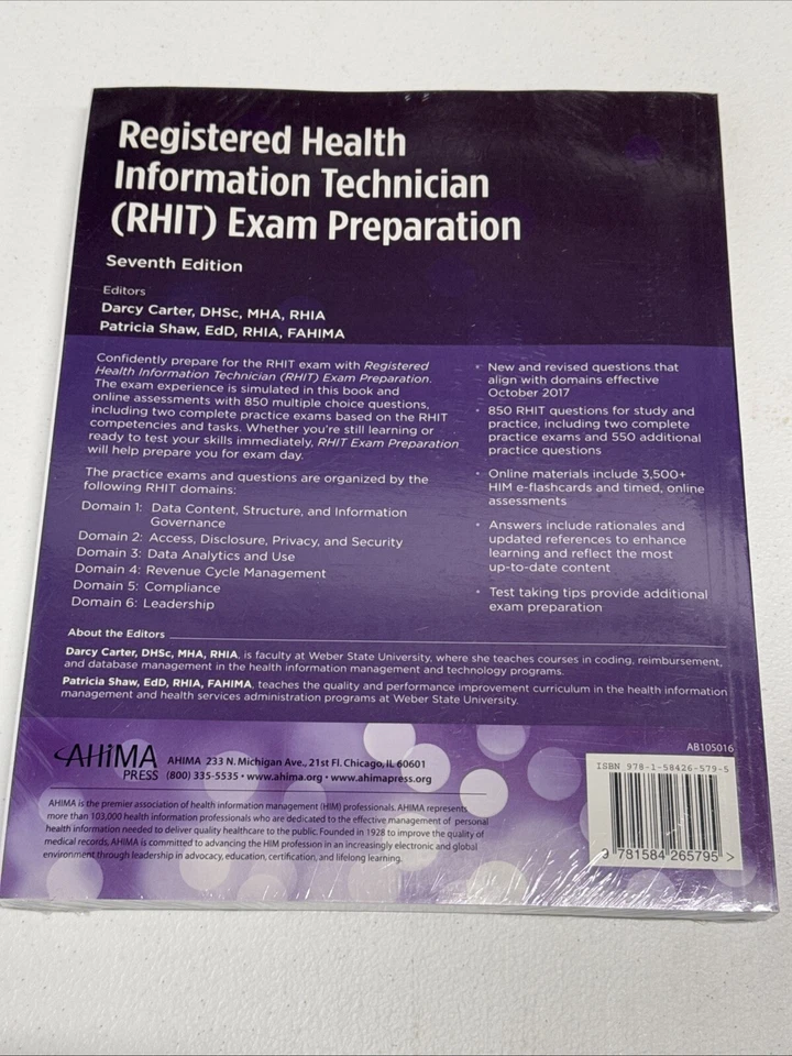 Registered Health Information Technician (RHIT) Exam Preparation 7th Edition - Image 3 of 4