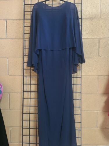 Melinda Eng Gown W/Sheer Cape - Picture 1 of 4