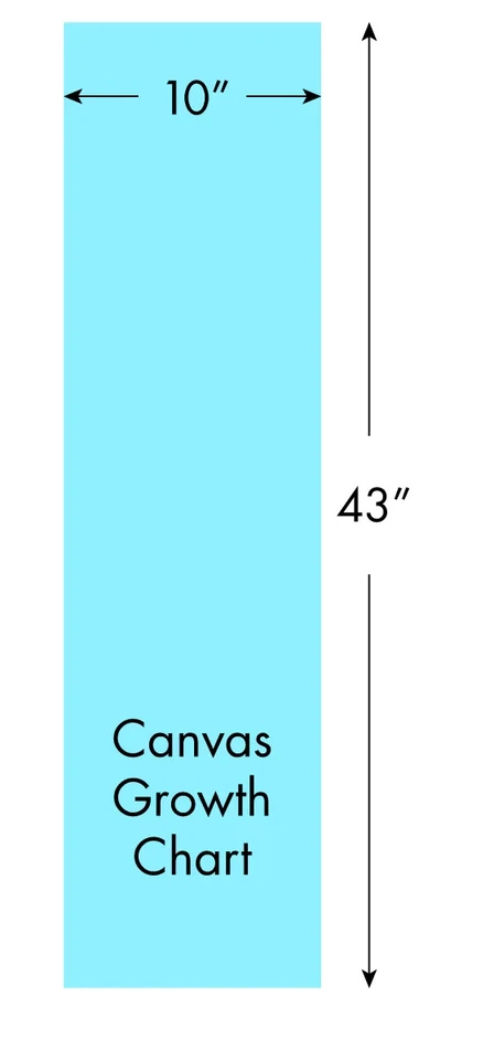 Tabla de crecimiento de lona personalizada para niños/bebés coloridos robots para niños Foto 2 de 2