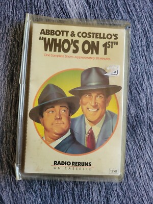 Abbott & Costello s whos on 1st audio cassette
