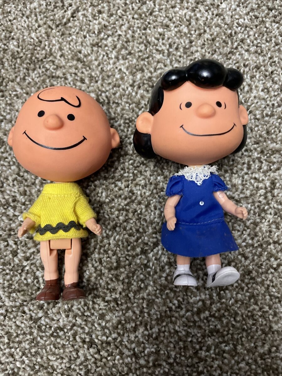 1968 Charlie Brown And Lucy Intricate Plastic Bodies Charlie 1968 Charlie Brown And Lucy Intricate Plastic Bodies Charlie