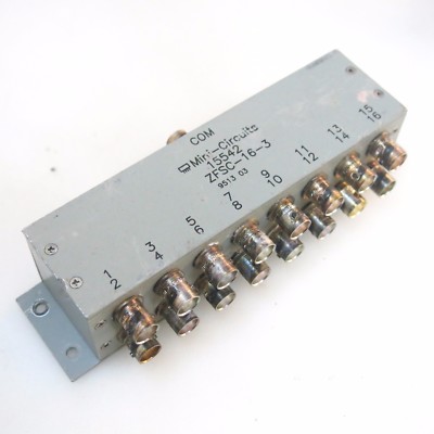 1PC Mini-Circuits ZFSC-16-3 1-30MHz BNC RF 16 points Power Splitter