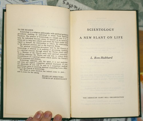 L Ron Hubbard Scientology: A New Slant on Life hardback book 1973 - Picture 2 of 2