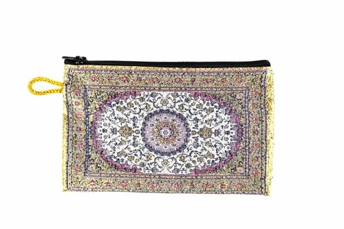 Turkish Coin Bag Pouch Cosmetic, MakeUp Purse Medium Traditional Woven Style - Photo 6/33