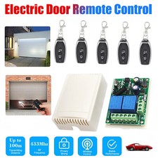 433MHz Funk Garagentor Handsender Universal Empfänger 5X Fernbedienung AC220V DE