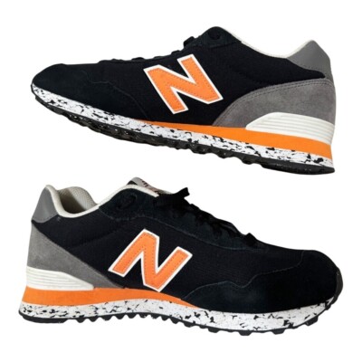 New Balance 515 V3 Mens 8D Black Orange Athletic Running Shoe ML515BT3