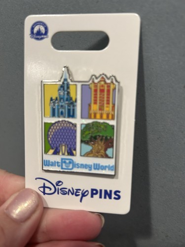 2025 Walt Disney World 4 Parks Pin Epcot Magic Animal Kingdom Hollywood Studios - Picture 2 of 4