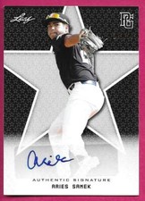 2020 Leaf Perfect Game National Baseball ARIES SAMEK Black Autograph 25/50