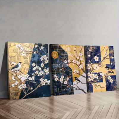 3pcs    Featuring a Plum Design Wall Art Canvas Unframed/Framed