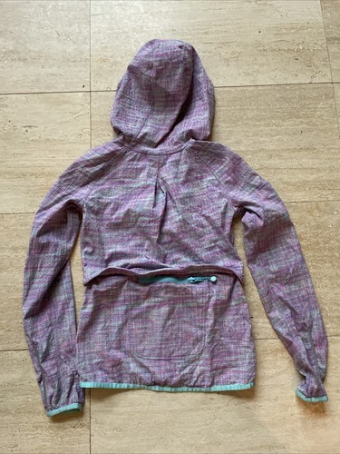 Ivivva by Lululemon Girl Full Zip Athletic Purple Blue Windbreaker Jacket 10 - Picture 5 of 6