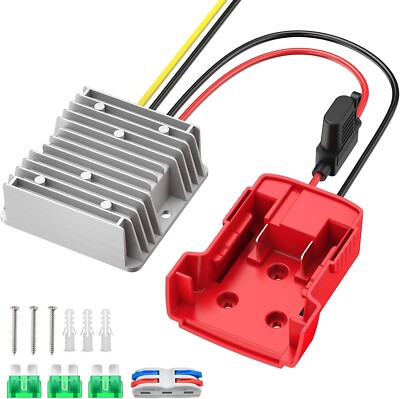 18v to 12v Step Down Converter for Milwaukee M18 Power Wheels Battery Adapter D