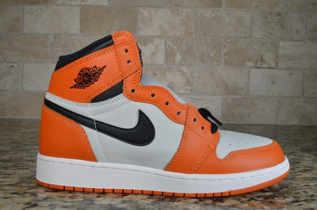 air jordan 1 orange retro high og shattered backboard away