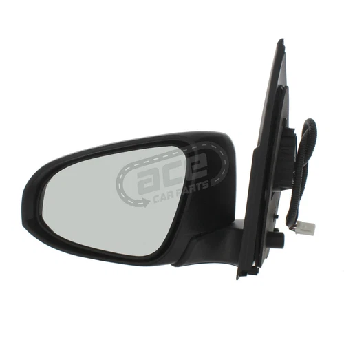 Electric Wing Door Mirror For Toyota Aygo 2014-2022 Black Paintable Left Hand