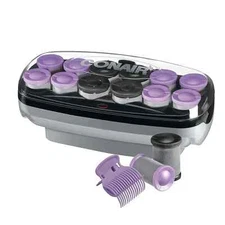 Conair Hot Rollers Heated Hair Curlers w Clips Ceramic 1 1/2-inch & 1 3/4-inch