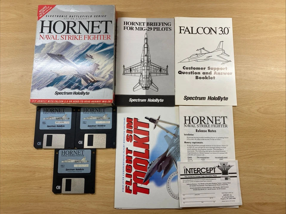 Hornet Naval Strike Big Box PC Spectrum HoloByte - Image 2 of 4