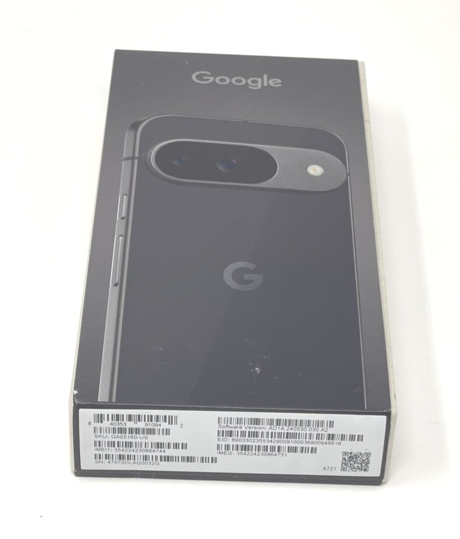 Google Pixel 9 128GB - Obsidian (Verizon) G2YBB Brand New