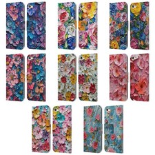OFFICIAL NATURE MAGICK PAINT BLOBS LEATHER BOOK CASE FOR APPLE iPOD TOUCH MP3