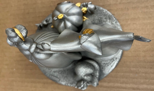 Disney Edizione Limitata #1188/5000 Rifiniture in peltro e oro Scena Cenerentola con Orologio - Foto 3 di 8