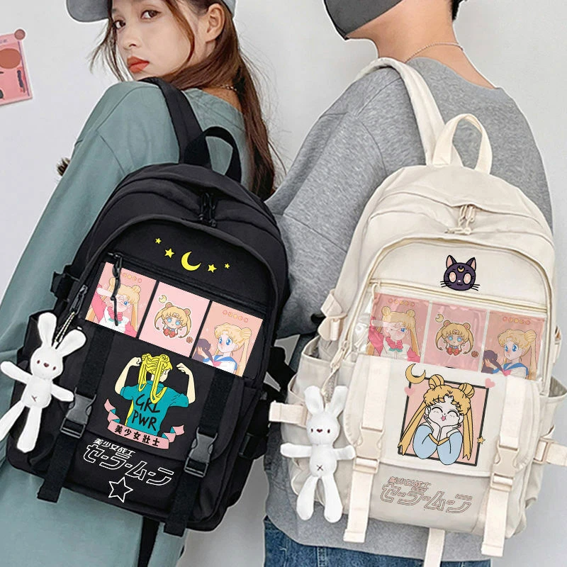 Japan Sailor Moon Backpack Large Capacity Computer Bag School
