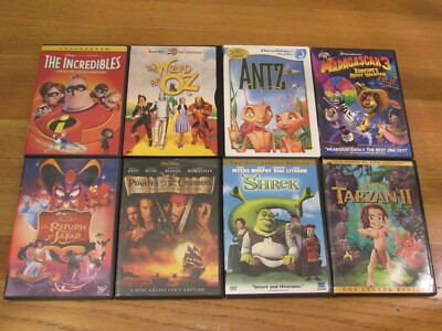 DVD　collection　2 DVD Lot of 37 DISNEY DREAMWORKS KID'S MOVIES DVD'S SPECIAL