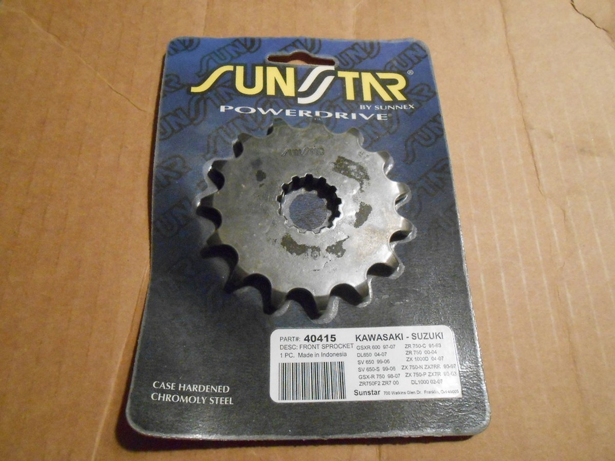 NOS Sunstar Front Sprocket 15T Kawasaki Suzuki 40415 | eBay NOS Sunstar Front Sprocket 15T Kawasaki Suzuki 40415 | eBay