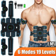 USB Rechargeable EMS Abdominal Muscle Stimulator ABS Trainer Toner Fitness Belt