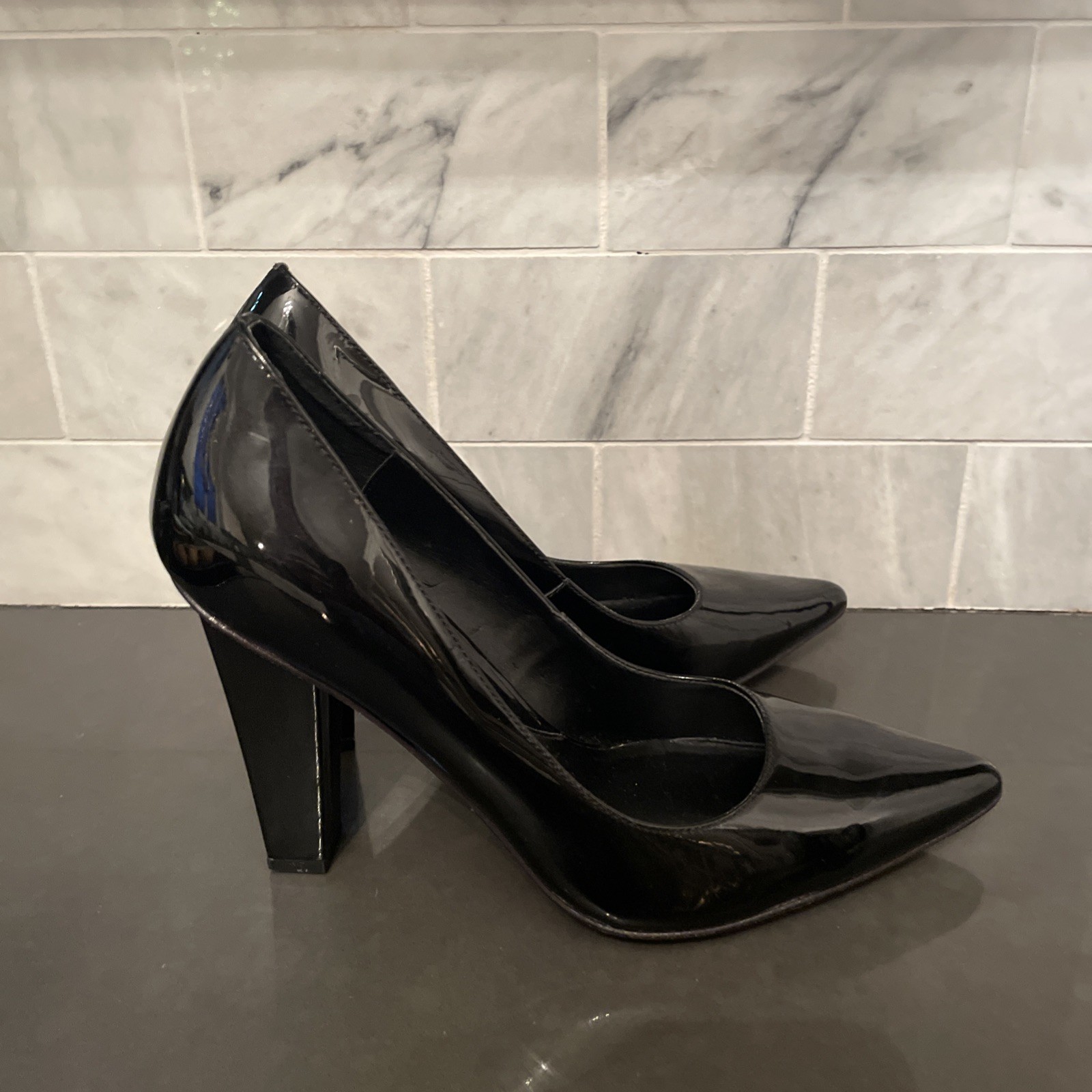 Diane Von Furstenberg Patent Leather Heels Size 8.5