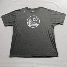 Golden State Warriors Shirt Mens 2XL Gray NBA Basketball Draymond Green Adidas